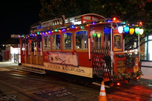 Christmas Cable Car, San Francisco California