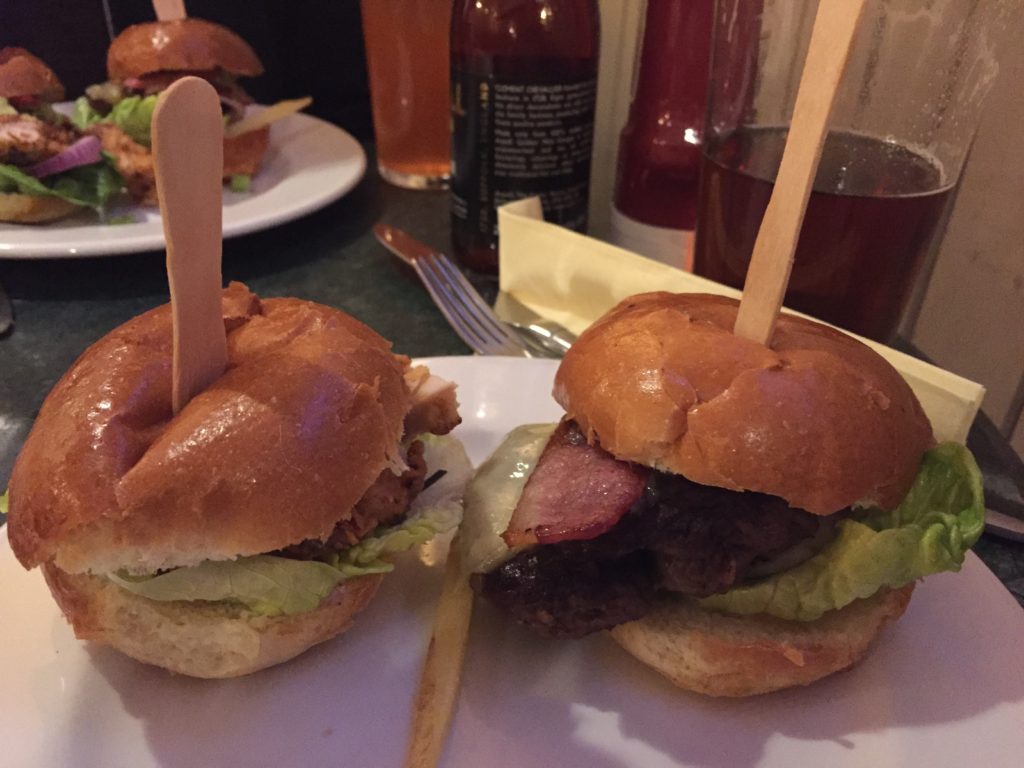 Sliders, New Moon, Leadenhall Market, City of London, England