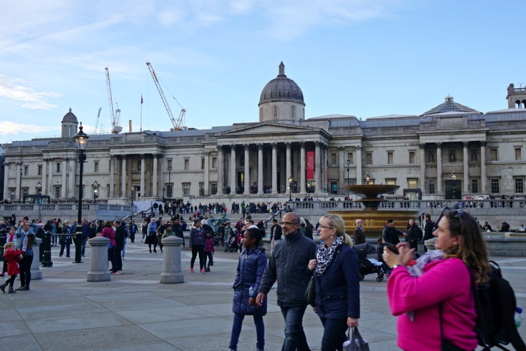 The National Gallery, London, England, Trafalgar Square