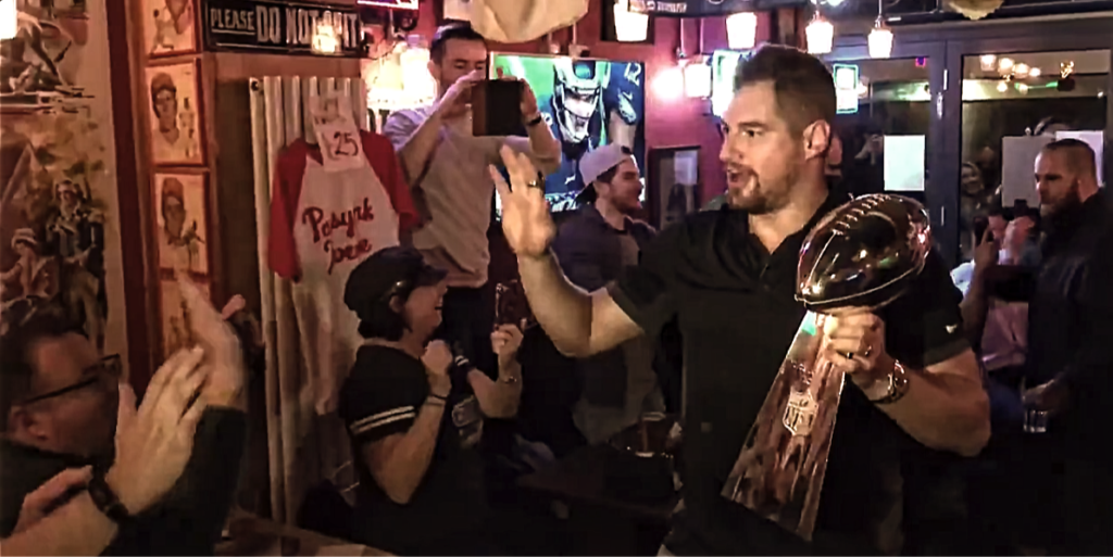 Brent Celek, Jon Dorenbos, Vince Lombardi Trophy, Passyunk Avenue, London, England