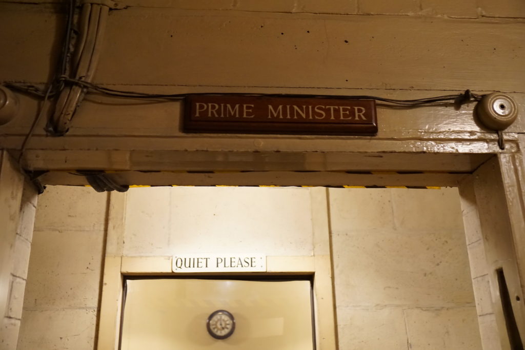 Prime Minister, Quiet Please, Churchill War Rooms, London
