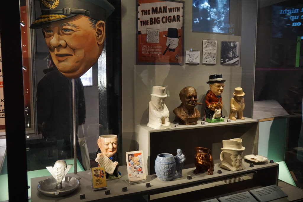 Winston Churchill Mugs and Statues, Churchill War Rooms, London