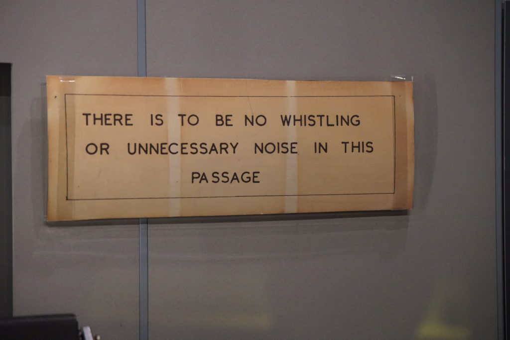 No Whistling, Churchill War Rooms, London