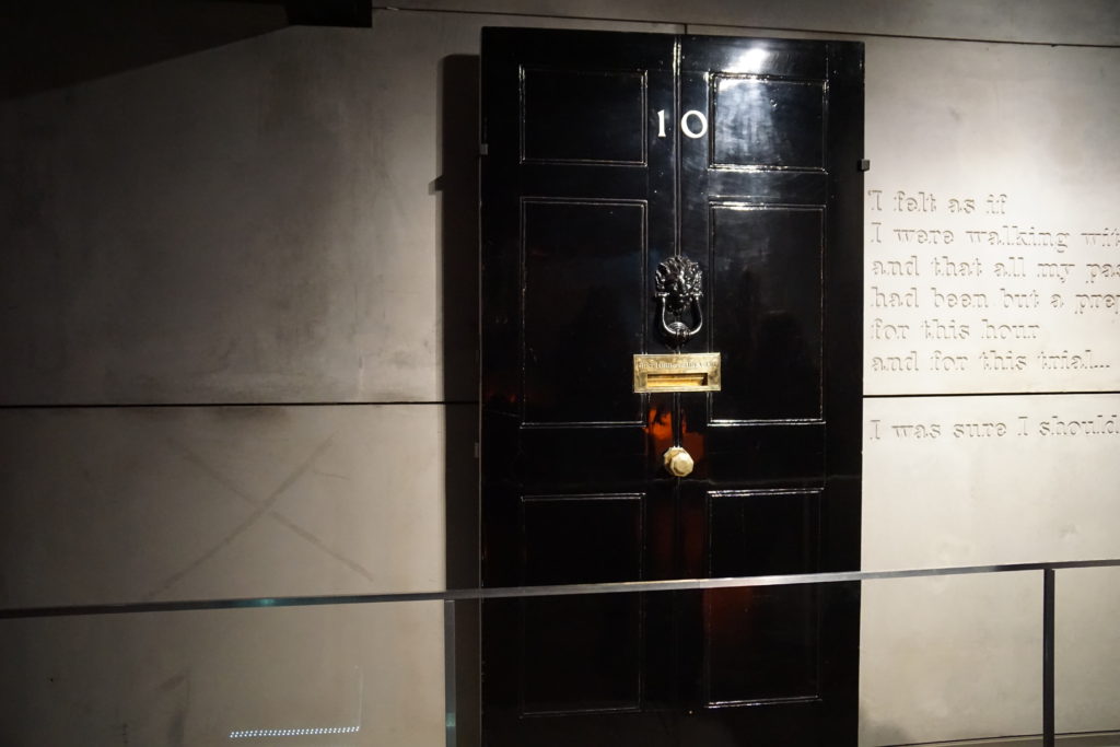 Door from 10 Downing Street, Prime Minister's Home, Churchill War Rooms, London