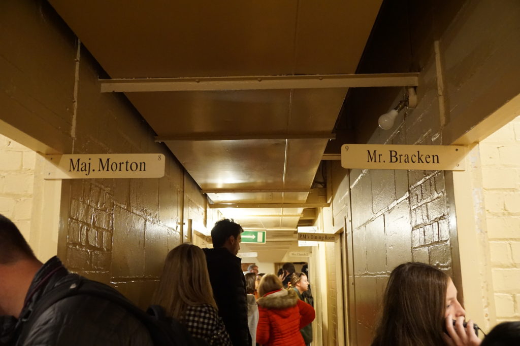 Maj. Morton and Mr. Bracken, Churchill War Rooms, London