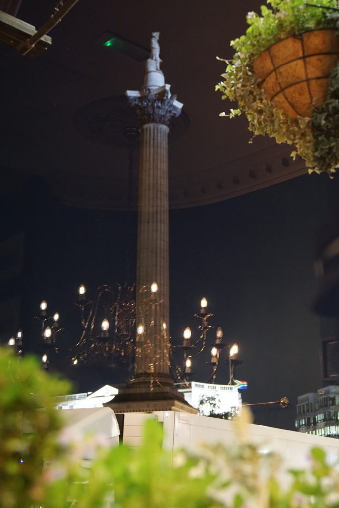Eagles Pep Rally, Nelson's Pillar, Trafalgar Square, the Admiralty, London, England