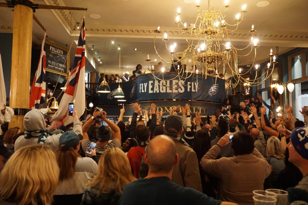 Eagles Pep Rally, the Admiralty, London, England