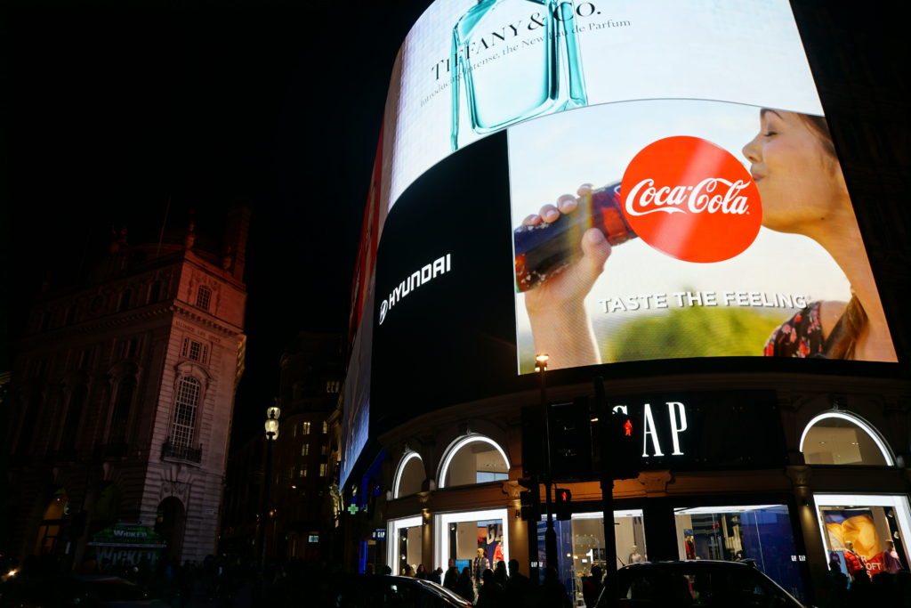 Piccadilly Circus, Night, London, England