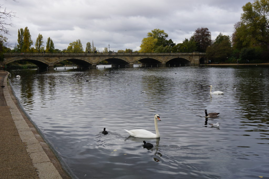 Serpentine Bridge, The Serpentine, Hyde Park, Kensington Gardens, London