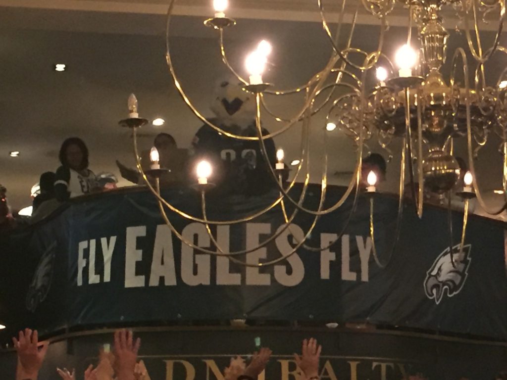 Eagles Pep Rally in London The Conahan Experience
