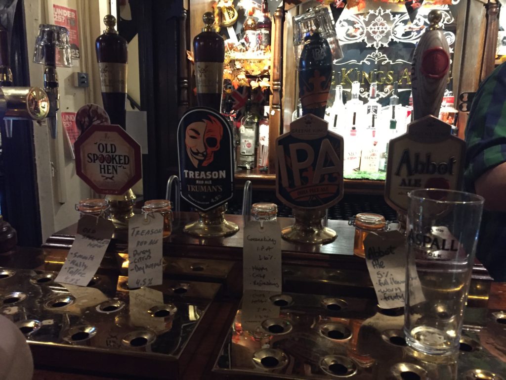 Cask Ales, The King's Arms Pub, Shepherd Market, Mayfair, London