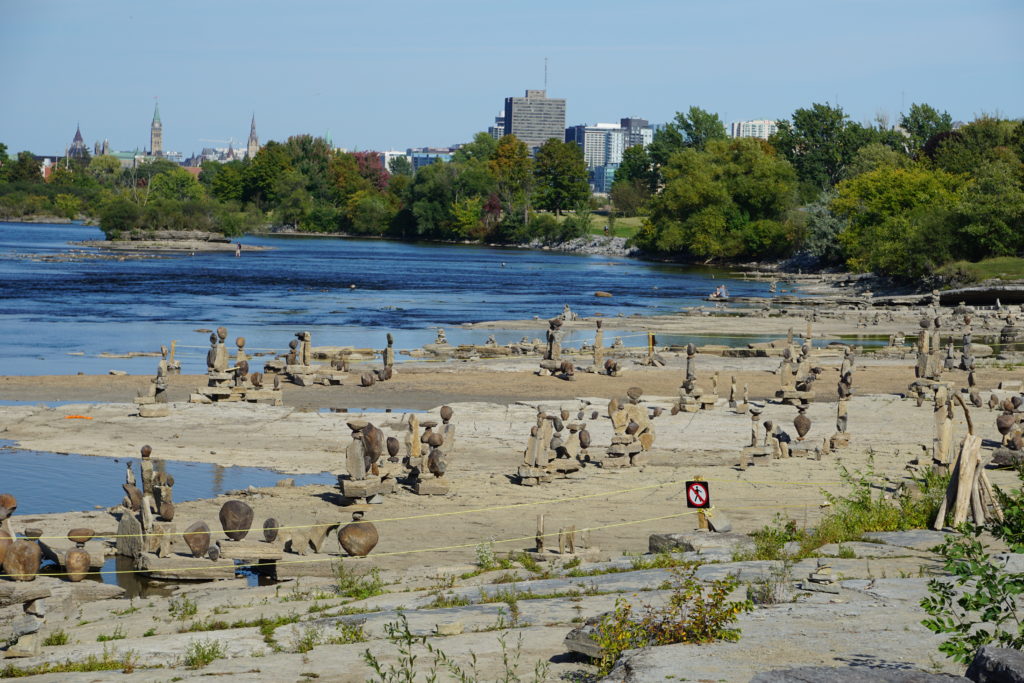 Rock Balancing, Ottawa River, Ottawa, Canada