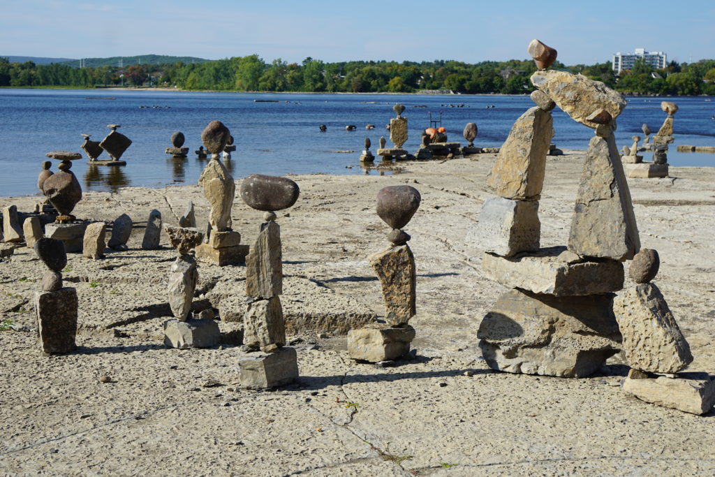 Rock Balancing, Ottawa River, Ottawa, Canada