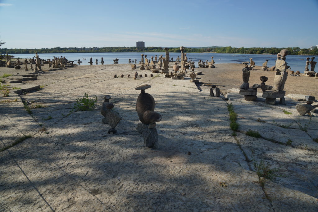 Rock Balancing, Ottawa River, Ottawa, Canada