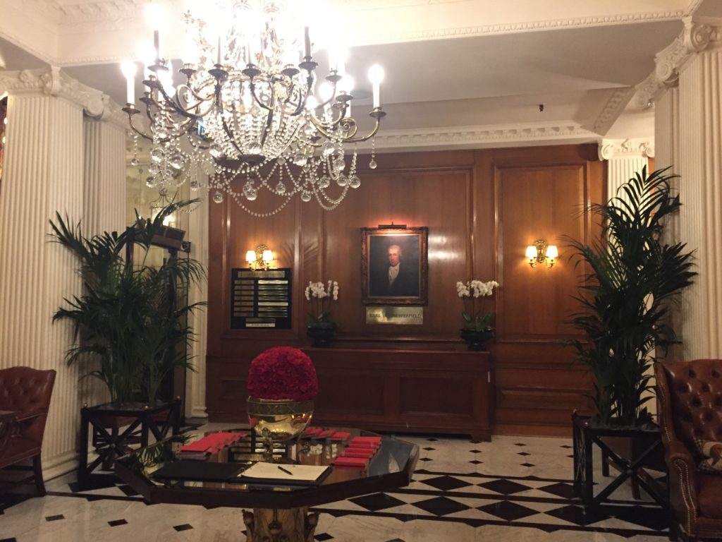 Chesterfield Hotel, Mayfair, London, Main Lobby