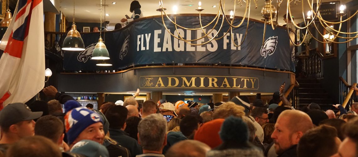 Eagles Pep Rally, the Admiralty, London, England