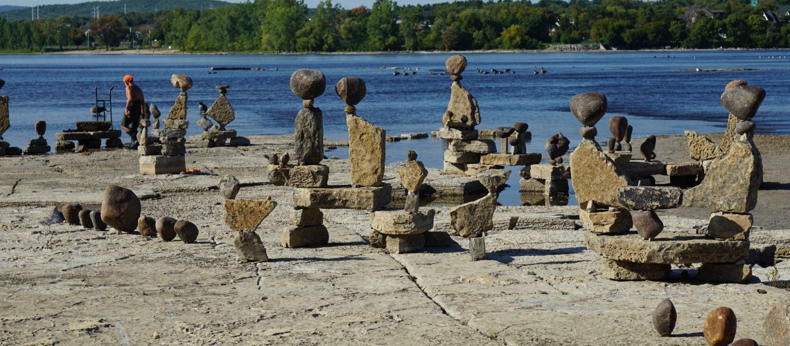 Ottawa River, Ottawa, Canada, Rock Balancing